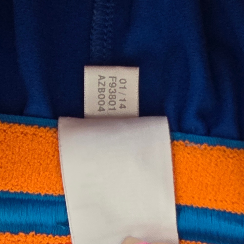 Adidas Basketball Shorts Mens Small Blue Orange Performance Sporty Athleisure - Picture 4 of 9